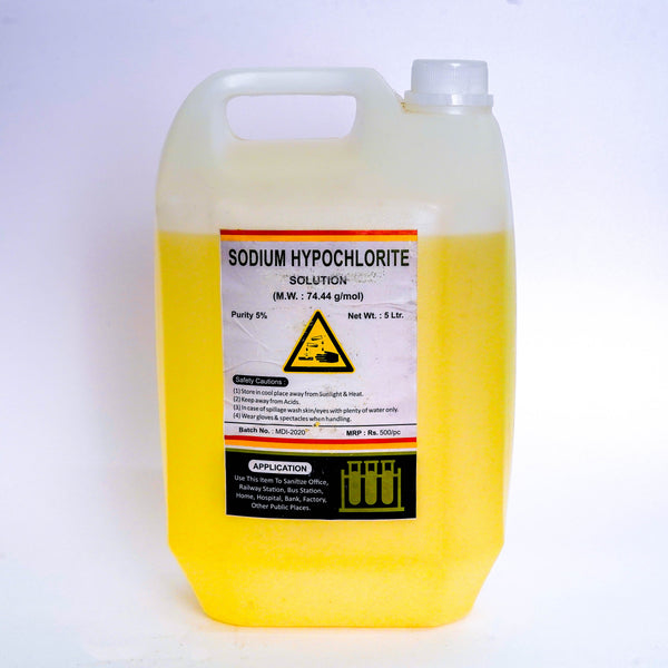 Sodium Hypochlorite 5 ltr Pack